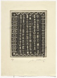 Artist: b'SELLBACH, Udo' | Title: b'(Pattern)' | Date: (1967) | Technique: b'etching and aquatint, printed in black ink, from one plate with plate-tone'