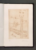 Artist: Simon, Bruno. | Title: Tatura dreams III. | Date: 1941-87 | Technique: photo-etching, printed in brown ink with plate-tone, from one zinc plate