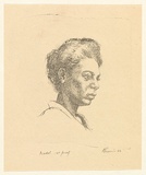Artist: EWINS, Rod | Title: Model. | Date: 1963 | Technique: lithograph, printed in black ink, from one stone