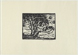 Artist: Johnson, John Godschall. | Title: not titled | Date: c.1930 | Technique: woodcut, printed in black ink, from one block
