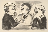 Artist: Dickerson, Robert. | Title: Conference | Date: 1990 | Technique: lithograph, printed in black ink, from one stone