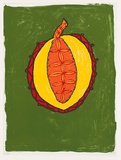 Title: Paw paw/coconut | Date: 2007 | Technique: screenprint, printed in colour, from seven stencils