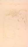Artist: MACQUEEN, Mary | Title: Mother and child | Date: c.1961 | Technique: lithograph, printed in colour, from two plates in  yellow and black ink | Copyright: Courtesy Paulette Calhoun, for the estate of Mary Macqueen