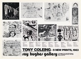 Artist: b'COLEING, Tony' | Title: b'Tony Coleing - 9 new prints, 1983' | Date: 1984 | Technique: b'offset-lithograph, printed in black ink, from one plate'