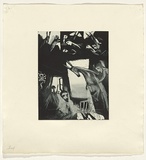 Artist: SHEAD, Garry | Title: DH and F [DH Lawrence and Frieda] | Date: c. 1995 | Technique: etching and aquatint, printed in black ink, from one plate | Copyright: © Garry Shead