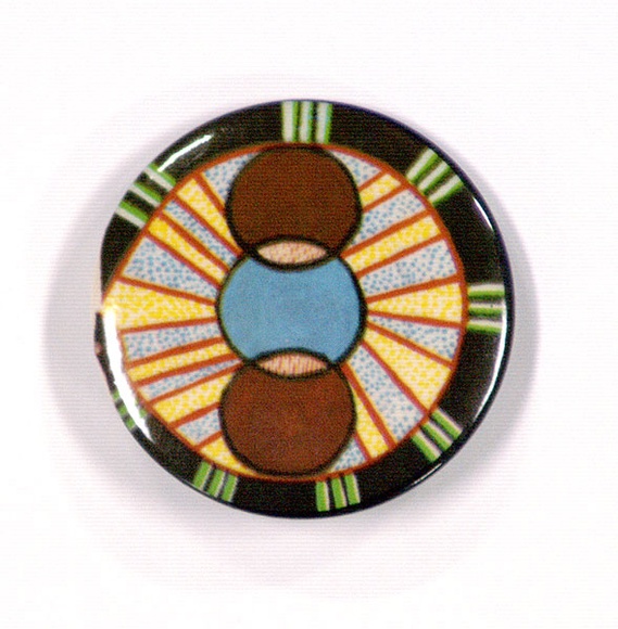 Artist: b'TIPPING, Richard' | Title: b'Badge: (Aboriginal design).' | Date: 1982