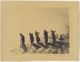 Artist: b'Goodchild, Doreen.' | Title: b'The hoers.' | Date: 1927 | Technique: b'lithograph, printed in black ink, from one stone'