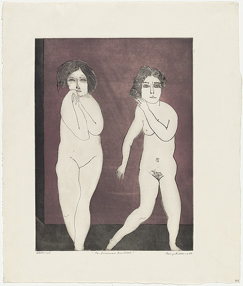 Artist: b'BALDESSIN, George' | Title: b'Performers.' | Date: 1968 | Technique: b'colour etching and aquatint'