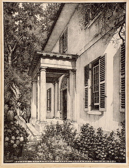 Artist: b'Wilson, Hardy.' | Title: b'Old Government House, Parramatta' | Date: 1924 | Technique: b'collotype'