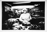 Artist: b'MEHES, Vivenne' | Title: b'Postcard: A meat packer in a Melbourne factory 1982' | Date: 1985 | Technique: b'photo-offset-lithograph'