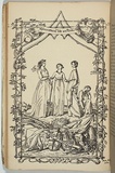 Artist: STRUTT, William | Title: not titled [Emblematical sketch of the four colonies]. | Date: 1850 | Technique: lithograph, printed in black ink, from one stone