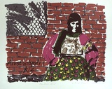 Artist: Clemens, Charlotte | Title: Turkish girl | Date: 1983, June - August | Technique: screenprint, printed colour, from multiple stencils