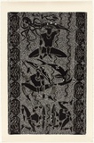 Artist: b'Mackie, Glen.' | Title: b'Cult of the Brethren' | Date: 2002 | Technique: b'linocut, printed in black ink, from one block'