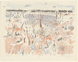 Artist: b'MACQUEEN, Mary' | Title: b'Hatter Lakes' | Date: 1979 | Technique: b'lithograph, printed in colour, from multiple plates' | Copyright: b'Courtesy Paulette Calhoun, for the estate of Mary Macqueen'