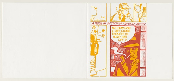 Artist: b'UNKNOWN' | Title: b'A book of detection' | Date: 1977 | Technique: b'screenprint, printed in colour, from multiple stencils'