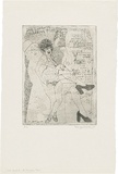 Artist: b'WALKER, Murray' | Title: b'Joe Conforte the crusading pimp.' | Date: 1973 | Technique: b'etching, printed in black ink, from one plate'