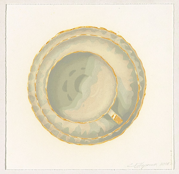 Title: Broken inheritance (ten things mum told me) 5 [verso] | Date: 2008 | Technique: linocut, printed in colour by the reduction method, from one block