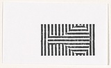 Title: not titled [hand-stamped black rectangle with lines running in two directions] | Date: 2006 | Technique: hand-stamped