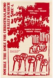 Artist: b'Clutterbuck, Bob.' | Title: b'Double the Dole for Christmas, Demo, Rally & March.' | Date: 1981 | Technique: b'screenprint, printed in red ink, from one stencil'