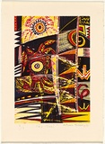 Artist: b'Tuffery, Michel.' | Title: bPa'a Tusi | Date: 1998 | Technique: b'woodcut, printed in colour, from multiple blocks' | Copyright: b'\xc2\xa9 Michel Tuffery'