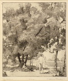 Artist: FEINT, Adrian | Title: The bathers. | Date: 1922 | Technique: etching, printed in black ink, from one plate | Copyright: Courtesy the Estate of Adrian Feint