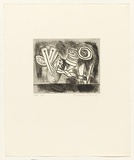 Artist: b'LEACH-JONES, Alun' | Title: b'The Welsh suite (#4)' | Date: October 1991 | Technique: b'etching, printed in black ink, from one plate' | Copyright: b'Courtesy of the artist'