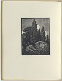 Artist: LINDSAY, Lionel | Title: not titled (landscape with rocks). | Date: 1959, June | Technique: wood engraving, printed in black ink, from one block | Copyright: Courtesy of the National Library of Australia