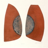 Artist: b'WICKS, Arthur' | Title: b'Gemini I' | Date: 1967 | Technique: b'etching, printed in colour, from multiple plates'