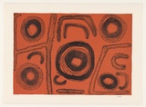 Artist: b'Nerrimah, Jimmy.' | Title: b'Untitled' | Date: 2001 | Technique: b'lithograph, printed in colour, from two aluminum plates'