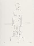 Artist: b'Brack, John.' | Title: b'Seated nude' | Date: 1986, 22 July | Technique: b'lithograph, printed in black ink, from one zinc plate' | Copyright: b'\xc2\xa9 Helen Brack'