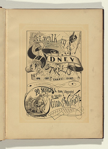 Artist: b'Whitelocke, Nelson P.' | Title: b'Title page.' | Date: 1885 | Technique: b'lithograph, printed in colour, from two stones'