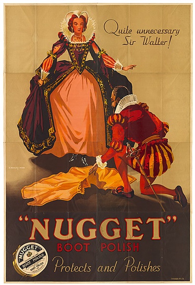 Artist: Wood., C. Dudley. | Title: 'Nugget' shoe polish | Technique: lithograph, printed in colour, from multiple stones