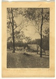 Artist: Leason, Percy. | Title: Eltham Farm | Date: (1920s) | Technique: etching, printed in black ink with plate-tone, from one plate | Copyright: Permission granted in memory of Percy Leason