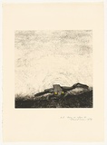 Artist: b'Rose, David.' | Title: b'Frog on edge II' | Date: 1979 | Technique: b'etching, printed in black ink, from one plate'