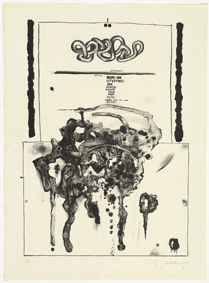 Artist: b'SELLBACH, Udo' | Title: b'(Lithograph)' | Date: 1966 | Technique: b'lithograph, printed in black ink, from one stone [or plate]'