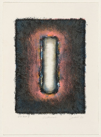 Artist: b'Judell, Anne.' | Title: b'Cathedral' | Date: 1986 | Technique: b'lithograph, printed in colour, from multiple stones'