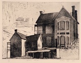 Artist: b'Coyle, Kathleen.' | Title: b'Station masters.' | Date: 1984 | Technique: b'etching'