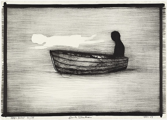 Artist: b'Blackman, Charles.' | Title: b'Ebb and flow' | Date: 1966-67 | Technique: b'lithograph'