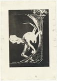 Artist: b'BOYD, Arthur' | Title: b'Epilogue.' | Date: 1973-74 | Technique: b'aquatint, printed in black ink, from one plate' | Copyright: b'Reproduced with permission of Bundanon Trust'