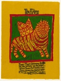 Artist: HANRAHAN, Barbara | Title: The tyger | Date: 1964 | Technique: linocut, printed in colour, from four blocks