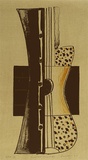 Artist: b'Lincoln, Kevin.' | Title: b'Yellow guitar' | Date: 1991 | Technique: b'lithograph, printed in colour, from two stones; handcoloured'