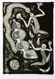 Artist: b'Meeks, Arone Raymond.' | Title: b'Waterhole II' | Date: 1991 | Technique: b'lithograph, printed in colour ink, from two stones'
