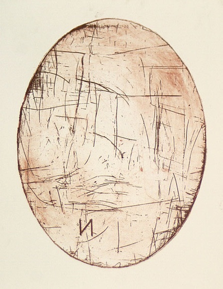 Artist: b'Nixon, John.' | Title: b'not titled' | Date: 1985 | Technique: b'etching, printed in red-brown ink with plate-tone, from one plate'