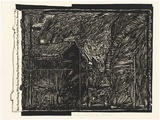 Artist: ARNOLD, Raymond | Title: Black factory. [left panel] | Date: 1987 | Technique: screenprint, printed in colour, from multiple stencils