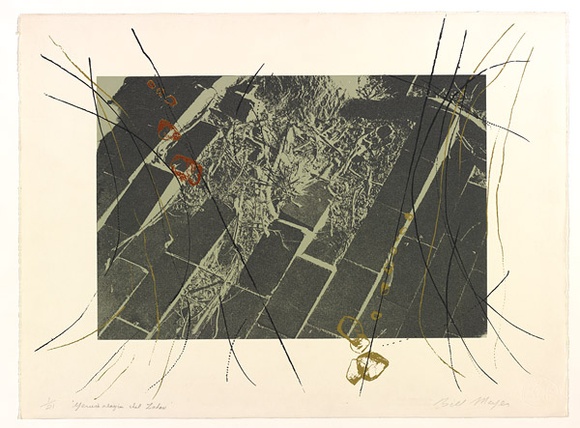 Artist: MEYER, Bill | Title: Yerushalayim Shel Zahav [Jerusalem of gold]. | Date: 1981 | Technique: screenprint, printed in five colours, from four screens