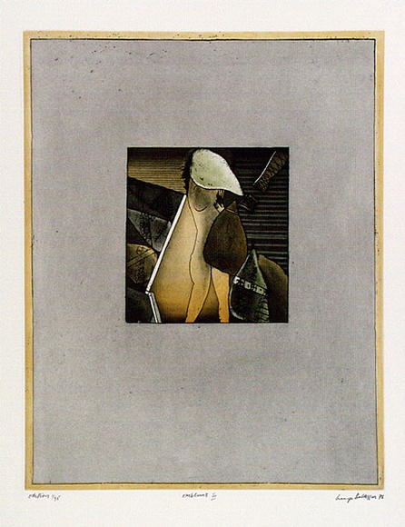 Artist: b'BALDESSIN, George' | Title: b'Emblems III.' | Date: 1976 | Technique: b'colour etching and aquatint'