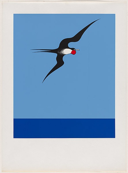 Artist: b'Binney, Don.' | Title: b'Pacific frigate bird.' | Date: 1968 | Technique: b'screenprint, printed in colour, from multiple stencils'