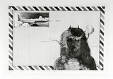 Artist: b'SHOMALY, Alberr' | Title: b'Airmail series 2' | Date: 1973 | Technique: b'etching and aquatint, printed in black ink, from one plate'