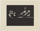 Artist: Counihan, Noel. | Title: The magistrate. | Date: 1954 | Technique: linocut, printed in black ink, from one block