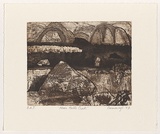 Artist: b'Cummings, Elizabeth.' | Title: b'Near Halls Creek.' | Date: 2007 | Technique: b'etching, aquatint and open-bite, printed in brown ink, from one plate'